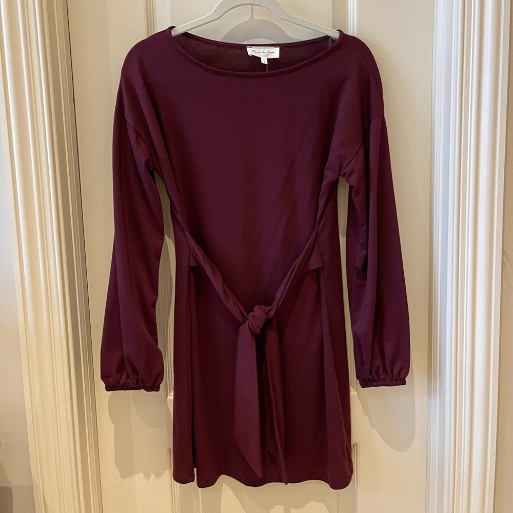 Paris to Jena Tie Front Knit Dress - NWT Size M